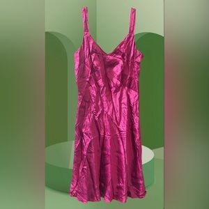 4P Anne Taylor Loft Satin and Silk Dress